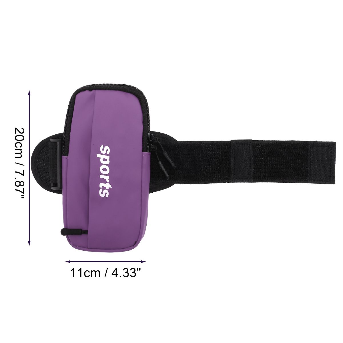Unique Bargains Phone Holder Arm Bands with Zipper 1 Pc - thumbnail 10