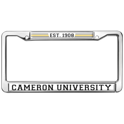 Cameron University Full Size Standard License Plate Metal Frame