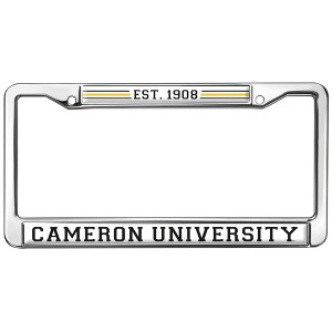 Cameron University Full Size Standard License Plate Metal Frame - 1 of 4