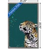 Trends International Snowtap - Jaguar Photobomb Framed Wall Poster Prints - 3 of 4