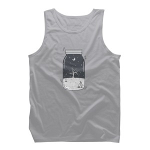 Men's Design By Humans Halloween in a jar By roc21 Tank Top - 1 of 2