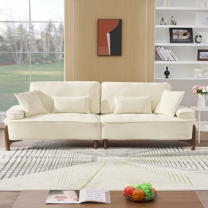 VASIP 103" Soft Deep-Seat Sofa with Pillows，Perfect for Living Room, Bedroom, Apartment, Office ，Dormitory Decoration - 1 of 4