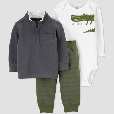 Carter's Just One You®️ Baby Boys' Plaid Top & Bottom Set - Green/Brown -  ShopStyle