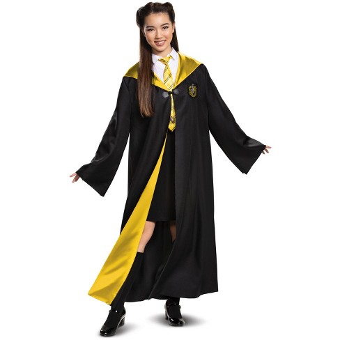 Harry Potter Hufflepuff Robe Deluxe Tween/adult Costume : Target
