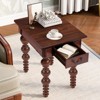 Bella Depot Retro 3-Piece Solid Wood Coffee Table Set with Storage Drawer, Vintage Design for Living Room and Office Decor - 4 of 4