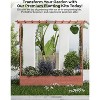 Raised Garden Bed with Trellis, Hanging Roof, and 4 Drainage Holes, Freestanding Elevated Garden Bed for Climbing Plants, Vines, Flowers - 3 of 4