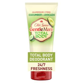 Old Spice Whole Body Deodorant for Men - Total Body Aluminum Free Deodorant Cream - Cucumber & Avocado - 3oz