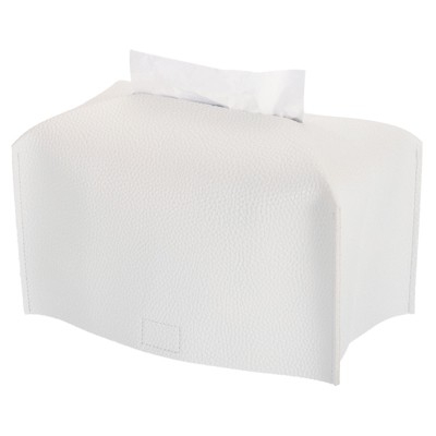 Unique Bargains Bathroom Office Car PU Leather Rectangular Dispenser Tissue Box Cover 9.4" x 5" x 4.7"