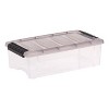 IRIS 5.75qt 12pk Stack and Pull Plastic Storage Bin: Multicolor, Transparent, Stackable, Portable, Lidded, Built-In Handles - 2 of 4