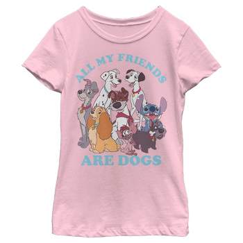 Girl's Disney All My Friends Are Dogs T-Shirt