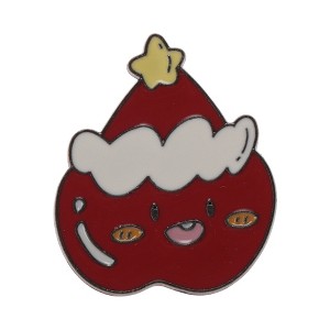 Unique Bargains Christmas Brooches Series Alloy Dripping Wax Red Green 0.98"x1.06" 1 Pc - 1 of 4