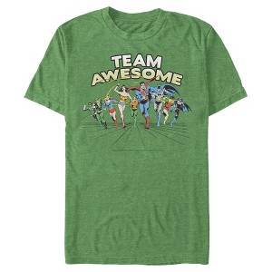 Men's Justice League Team Awesome Perspective T-Shirt - 1 of 3