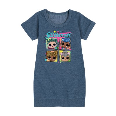 - LOL Surprise! - Glam Series Graphic Short Sleeve Fleece Dress