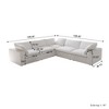 WJShome 5 pcs Cloud Modular Sectional Sofa for Livingroom,120.45inch Down Filled Convertible Couches for Office Apartment,V Shaped - 2 of 4
