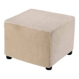Unique Bargains Elastic Living Room Bedroom Square Foot Stool Cover - 1 of 4