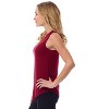 Rekucci Women's Soft Jersey Knit Sleeveless Tank Top – Casual & Versatile Everyday Wear - 2 of 3