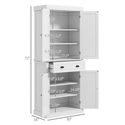 LunaLulinlk 72.5" Kitchen Pantry Cabinet