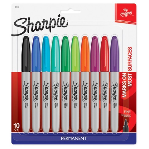 Download Sharpie® Permanent Marker, Fine Tip, 10ct - Multicolor Ink : Target