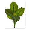 Nearly Natural 27-in Large Philodendron Leaf Artificial Bush Plant (Set of 4) - 2 of 3