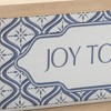 HomeRoots 5" X 12" Blue And White Christmas Joy To The World Wood Framed Art - 4 of 4