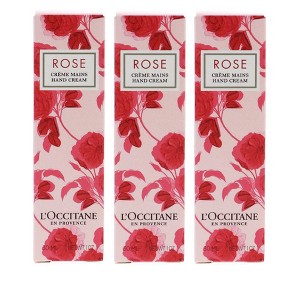 L'Occitane Rose Hand Cream, Luxuriously Nourishing, Delicate Rose Aroma, Hydrating & Soothing Pack of 3, 1 oz - 1 of 4