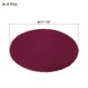Unique Bargains Non-slip Round Bar Stool Seat Cushions Slipcovers 11"-16" 4 Pcs - 2 of 4