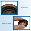 Unique Bargains Rubber Non-Slip Furniture Caster Cups Round Floor Pads 4 Pcs - 3 of 4