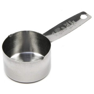 Chef Craft Stainless Steel Coffee Scoop Measurer - 2 Tbsp Measuring Cup - 1 of 4