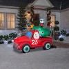 Gemmy Christmas Inflatable Santa in Vintage Truck, 6 ft Tall, Multi - 2 of 4
