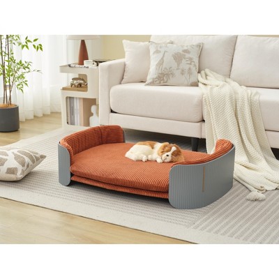 Lyngins Small Dog Bed Sofa,5" Elevated Pet Couch with Breathable Design and Washable Cover for Indoor and Outdoor