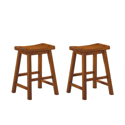 NicBex Dining Chairs Set of 2 Backless Saddle Casual Dining Home Furniture Seat Counter Stools for Kitchen, Bedroom