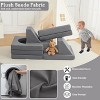 GustoWave 10pcs Modular Kids Couch Set, Foam Play Sofa for Toddlers, Convertible Children's Playroom Furniture, Gray - 3 of 4