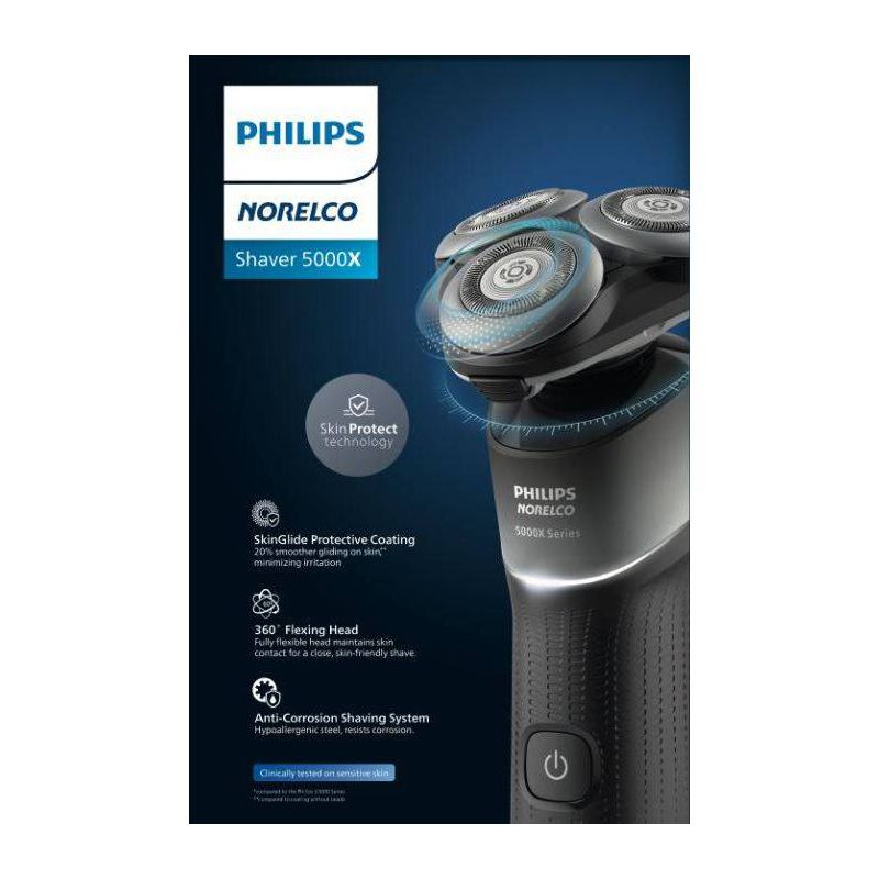 Philips Norelco Series 5000 Wet &#38; Dry Men&#39;s Rechargeable Electric Shaver - X5004/84, 4 of 14