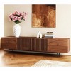 Gaoyangjiaju 94.48 Inch Wooden TV Stand with Storage for TVs Up to 100 Inches - 3 of 4