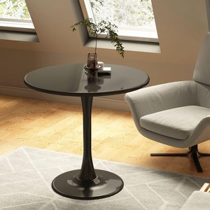 Dolonm Modern Round Dining Table, MDF Top,Mid-Century Kitchen Table for Small Spaces, Living Room, Office - 1 of 4