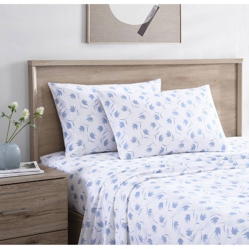Kan weerstaan salaris Harmonie Queen Printed Pattern Sheet Set Blue Floral - Stone Cottage : Target