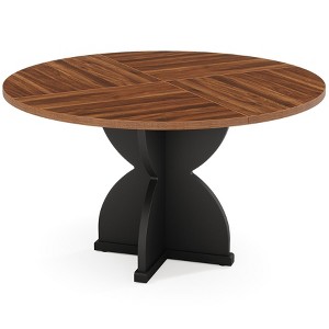 Tribesigns 47-Inch Farmhouse Round Dining Table for 4-6 People for Kitchen - 1 of 4