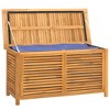 Garden Storage Box Teak brown Solid teak wood with water-based finish - 4 of 4