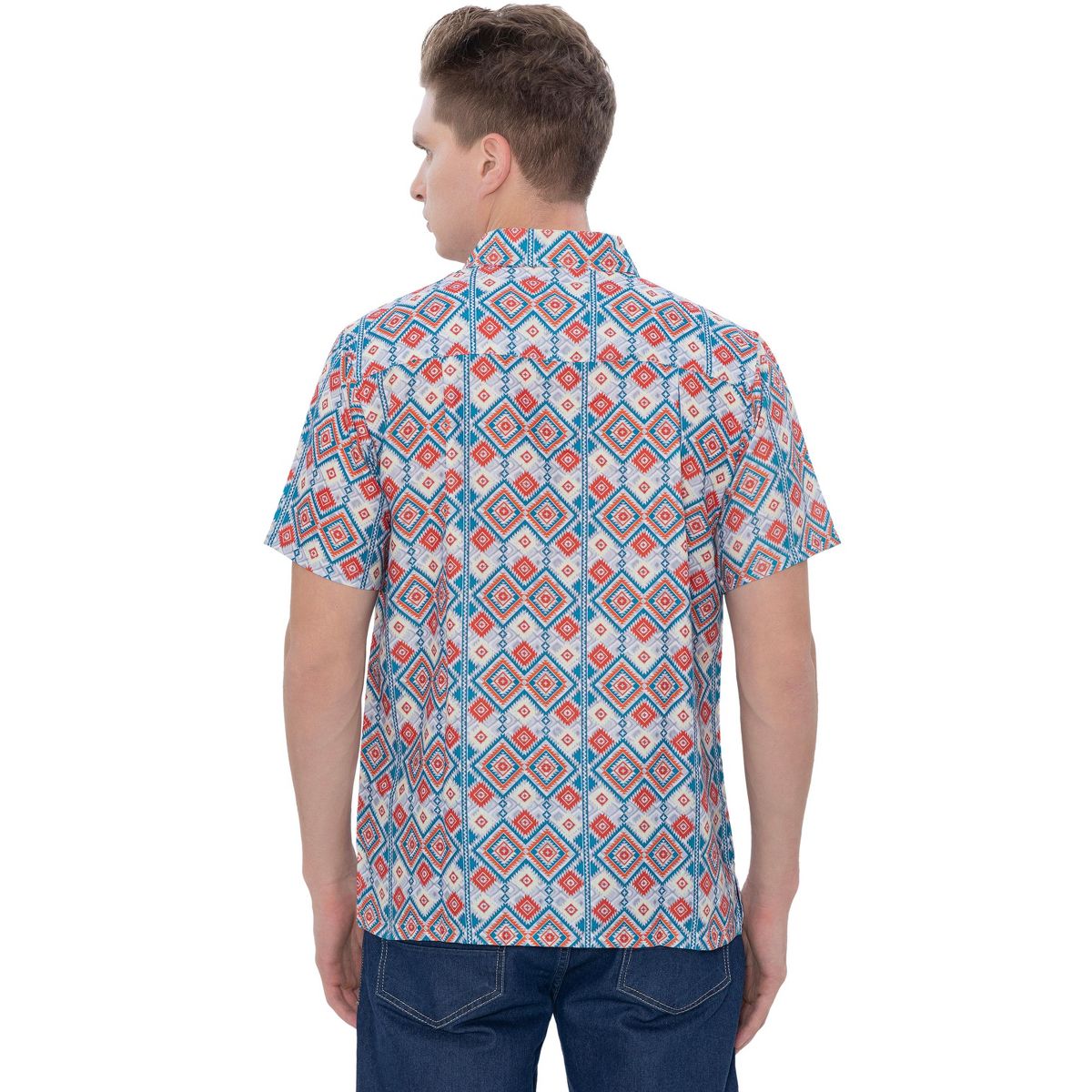HAPPY BAY Men's Hawaiian Shirts Short Sleeve Button Down Shirt Mens Holiday Beach Shirts Tropical Shirts for Men Funny XXL Ethnic Print Multicolor - thumbnail 2
