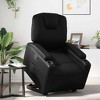 vidaXL Black Faux Leather Power Lift Recliner Chair - Motorized Elderly Stand Up Assistance, Cup Holders, Manual Recline to 135° - 2 of 4
