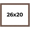 PosterPalooza | 26x20 Wide Barnwood Picture Frame, UV Acrylic, 6 Finishes - Grey, Brown, White, and Black - 2 of 4