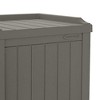 Suncast Ss601 22 Gallon Outdoor Patio Small Deck Box W/ Storage Seat ...