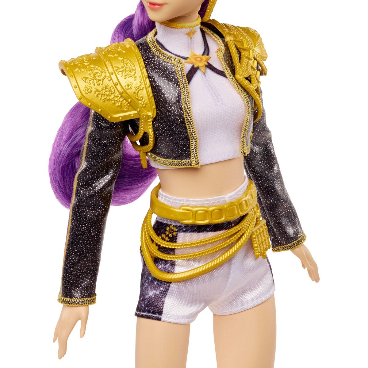 Детские куклы KPop Demon Hunters HUNTR/X Rumi Golden Singing Doll in Removable Outfit and 5 Posable Joints — фото 3