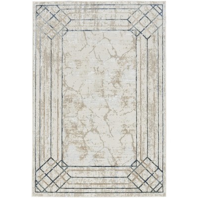 Nourison Glam Mid-Century Modern Bordered Indoor Rug