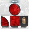 Unique Bargains Round Screw-on Safety Spoke Reflective Reflectors 1.73" Red 8 Pcs - 3 of 4