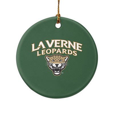 University of La Verne Primary Logo Porcelain Holiday Christmas Tree Ornament