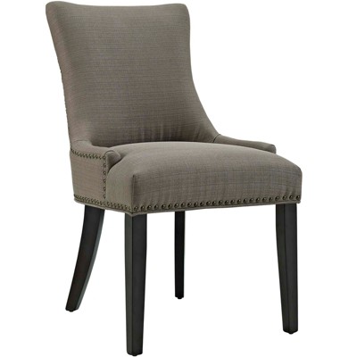 Granite Upholstered Parsons Side Chair with Wood Legs