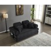 TIRAMISUBEST 77 Inch Convertible Corduroy Sleeper Sofa Bed 4 in 1 King Size Floor Mattress Memory Foam No Assembly - 2 of 4