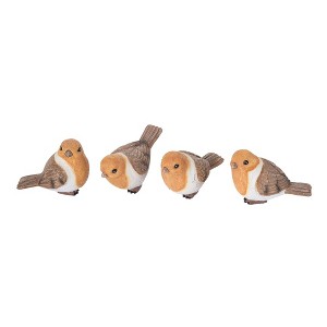 Transpac Small Resin Peachy Keen Bird Set of 4 Spring Home Decorations - 1 of 1