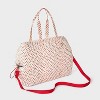 Girls' Quilted Floral Duffel Bag - art class™ Red - 2 of 4